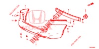 ACHTER BUMPER  voor Honda CIVIC TOURER DIESEL 1.6 EXGT 5 deuren 6-versnellings handgeschakelde versnellingsbak 2016