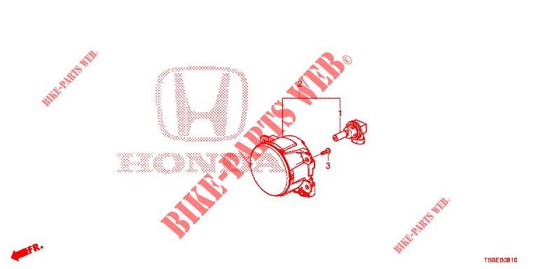 MISTLAMP  voor Honda CIVIC TOURER DIESEL 1.6 EXGT 5 deuren 6-versnellings handgeschakelde versnellingsbak 2016