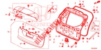 ACHTERKLEP PANEEL(2DE)  voor Honda CIVIC TOURER DIESEL 1.6 EX 5 deuren 6-versnellings handgeschakelde versnellingsbak 2017