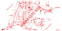 AIRCONDITIONER (FLEXIBLES/TUYAUX) (DIESEL) (RH) voor Honda CIVIC TOURER DIESEL 1.6 EX 5 deuren 6-versnellings handgeschakelde versnellingsbak 2017