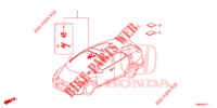 BEDRADINGSBUNDEL (6) (RH) voor Honda CIVIC TOURER DIESEL 1.6 EX 5 deuren 6-versnellings handgeschakelde versnellingsbak 2017