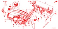 INSTRUMENTEN PANEEL BOVEN (RH) voor Honda CIVIC TOURER DIESEL 1.6 EX 5 deuren 6-versnellings handgeschakelde versnellingsbak 2017