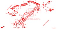 UITLAATPIJP/GELUIDDEMPER (DIESEL) voor Honda CIVIC TOURER DIESEL 1.6 EX 5 deuren 6-versnellings handgeschakelde versnellingsbak 2017
