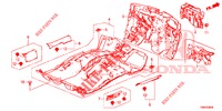 VLOERMAT/ISOLATOR  voor Honda CIVIC TOURER DIESEL 1.6 EX 5 deuren 6-versnellings handgeschakelde versnellingsbak 2017