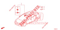 BEDRADINGSBUNDEL (6) (RH) voor Honda CIVIC TOURER DIESEL 1.6 EXGT 5 deuren 6-versnellings handgeschakelde versnellingsbak 2017