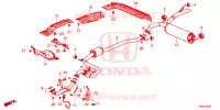 UITLAATPIJP/GELUIDDEMPER (DIESEL) voor Honda CIVIC TOURER DIESEL SE 5 deuren 6-versnellings handgeschakelde versnellingsbak 2017