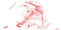 ACHTERKLEP VOERING/ ACHTER PANEEL VOERING(2DE)  voor Honda CR-V 2.0 ES 5 deuren 5-traps automatische versnellingsbak 2013