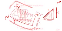 ACHTER RUIT/KWARTSGLAS  voor Honda CRV SE 5 deuren 5-traps automatische versnellingsbak 2017