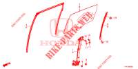 ACHTER PORTIER RAMEN/REGELAAR  voor Honda CR-V HYBRID 2.0 BASE 5 deuren CVT elektronische versnellingsbak 2020