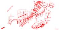 ZIJ DORPEL VERSIERING/BESCHERMER  voor Honda CR-V HYBRID 2.0 BASE 5 deuren CVT elektronische versnellingsbak 2020